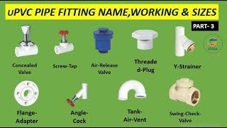 uPVC pipe fitting Name, Working and Size in Urdu/Hindi Part # 3      Plumbing with Zulfiqar