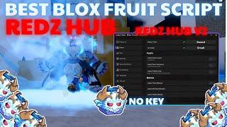 No Key Script Blox Fruit Mobile REDZ HUB  FRUIT RAIN , AUTO FARM & GIVEAWAY | Arceus X Fluxus Delta