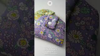 Mini wallet ‘Andy’ sewing tutorial is available on my channel! #sewityourself #diy #sewing #pattern