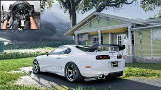 800BHP Toyota Supra MK4 | The Crew Motorfest | Steering Wheel Gameplay