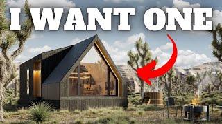 I'M IN AWE over this CHARMING A-frame prefab house! Park Model/Tiny House Tour