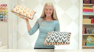 How to make a pillow or cushion with Piping attached