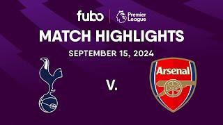 Tottenham Hotspur vs. Arsenal FC | PREMIER LEAGUE HIGHLIGHTS | Week 4 | Fubo Canada