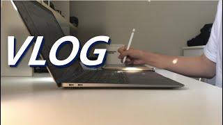 공부 VLOG |  미국 온라인 강의 | 미국 수영복 speedo 🩳