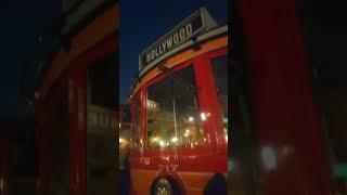 red Car trolley 717 photo op during the night at Disney California adventure park (3/1/2025) #shorts