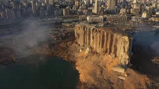 Explozia devastatoare din Beirut. Imagini aeriene filmate arată amploarea dezastrului