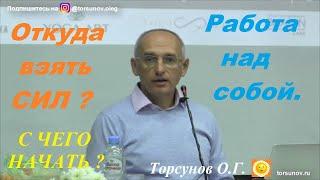 Откуда взять СИЛ? Работа над собой. С чего начать? Торсунов О.Г.