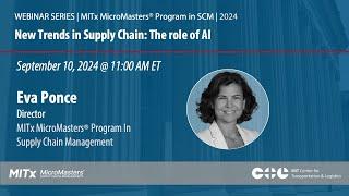 New trends in Supply Chain: The role of AI