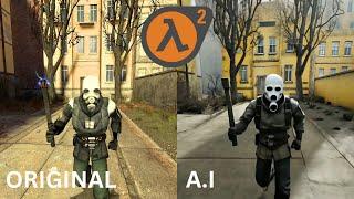 Half-Life 2 Real Life Graphics Reimagined By A.I (3 Minute Comparison)