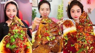 ASMR CHINESE FOOD MUKBANG EATING SHOW FISH | FISH , RICE , MUKBANG ASMR | BIG TILAPIA FISH CURRY