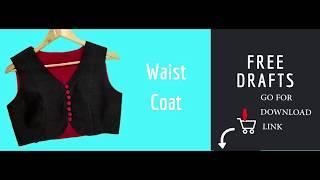 How to Stitch Waistcoat with Blouse Guru Free Sewing Patterns | Blouse Guru
