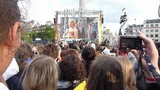 J.K.Rowling at Trafalgar Square 7.7.2011