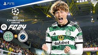 FC 24 | Celtic FC vs Club Brugge | Champions League 2024 Full Match ft. Furuhashi, Maeda | PS5™ 4K60