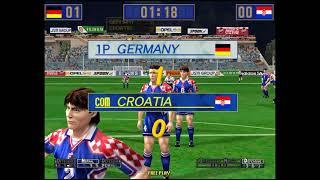 Virtua Striker 2: Version '99 (Germany Arcade Playthrough)