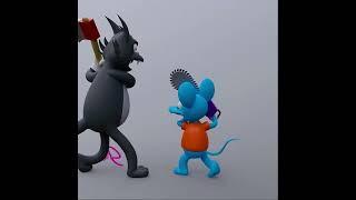Itchy and Scratchy 3d Vr art sculpture by cabel Adams Siriu$ / Siriusvr using Adobe medium Vr.