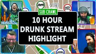 Subscriber Crawl Stream Highlights - Drunk Video Games!