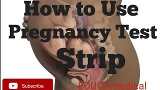 How To Use A Pregnancy Test Strip. Step by Step Guide