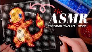 ASMR ₊⊹How To Make Pokémon Sprite Bead Artwork!⊹₊ Whispered Tutorial | Relaxing DIY Craft