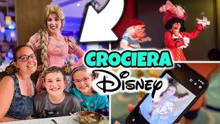 INCONTRIAMO LA PRINCIPESSA RAPUNZEL sulla Crociera Disney: Vlog Famiglia GBR