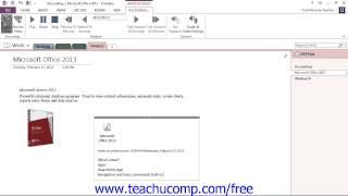 OneNote 2013 Tutorial Recording Audio and Video Files Microsoft Training Lesson 3.7