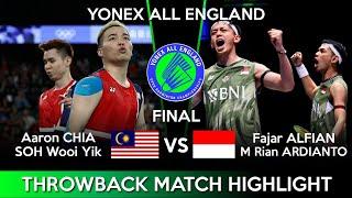 Aaron CHIA /SOH Wooi Yik vs Fajar ALFIAN /M Rian ARDIANTO | ALL England Badminton Throwback