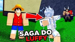 RECRIEI A SAGA DO LUFFY ATE O GEAR 5 NO BLOX  FRUITS