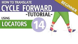 MOVE FORWARD A WALK CYCLE - PART 2/3 ▶️▶️▶️ TUTORIAL #14 (Beginner level)