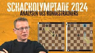 Schacholympiade 2024 - alle deutschen Matches in der Analyse