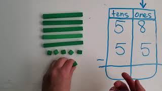 Subtract Ones and Tens Using Models