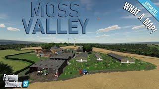 FANTASTIC, ‘NEW TO CONSOLE’ MOD MAP! “MOSS VALLEY” MAP TOUR! | Farming Simulator 22 (Review) PS5.