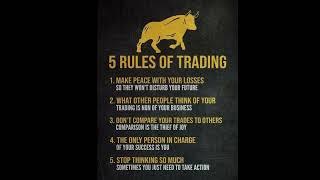 5 Rules of Trading you must know