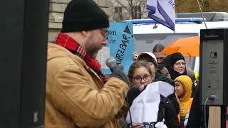 Grünen Brief Demo Berlin November 2024 gegen Kürzungen Kindern, Jugendlichen und Familien #unkürzbar