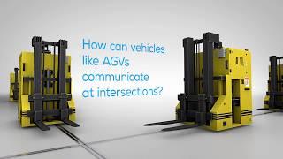 Schildknecht AG - DATAEAGLE Beacon realizes vehicle-to-vehicle communication on AGVs