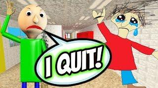 BALDI QUIT HIS JOB! | New Baldi's Basics Mod: Baldi Has Left