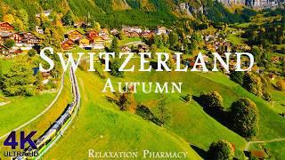 Swiss Autumn 4K - Scenic Relaxation Film With Calming Music - 4K Relaxation Video