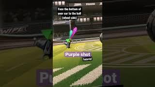 How to Shoot a Purple Shot in RL sideswipe #shorts #rocketleague #rlsideswipe