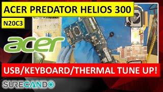 Acer Predator Helios 300 N20C3 - Complete Port & Keyboard Revival + Cooling Fix 