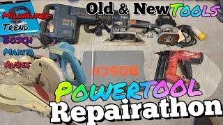 Powertool Repairathon New and old tools repaired.