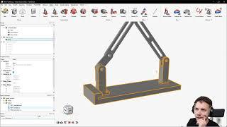 Altair Inspire #short - How to analyse a multi-body motion model (build up)