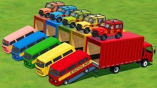 TRANSPORTING FIRE TRUCKS, RESCUE & SUPER CARS WITH CASE TRACTORS - Farming Simulator 22