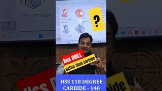 Hss drill vs carbide drill #cnc #drill #hssdrill