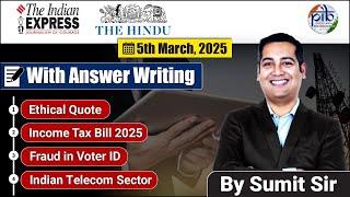 5 March | Editorial Discussion| Income Tax Bill, Telcom, Voter Id fraud