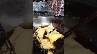 中国街头小吃 炸鸡蛋布袋 也叫荷包 #streetfood #美食