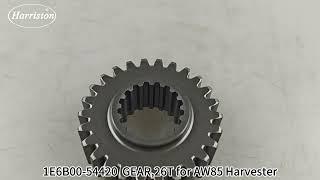 YANMAR AW85 Harvester Spare Parts 1E6B00-54420 GEAR 26 HIGH QUALITY GEAR#YANMAR #gear #Harriston