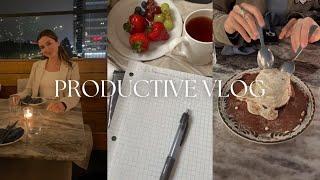 PRODUCTIVE VLOG | gym routine, ucla lectures & winter shopping