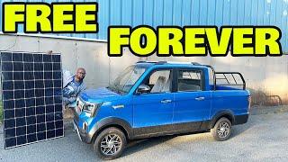 We Built a $3100 Solar Powered Electric Mini Truck with FREE charging for life