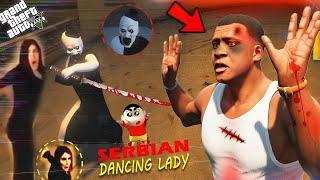 GTA V : Franklin & Shinchan Attacked SERBIAN DANCING LADY in GTA 5 ( Part-9 ) in Telugu