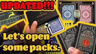 NEW! Which is the BEST?! Comparing Top Brand 100% Plastic Playing Cards - KEM, COPAG, Faded Spade!