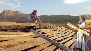 Maryam's art of construction, in building a shelter roof