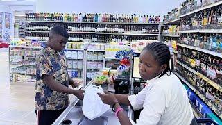 MR ODONGO Went Shopping At CYNIBEL SUPERMARKET GULU.